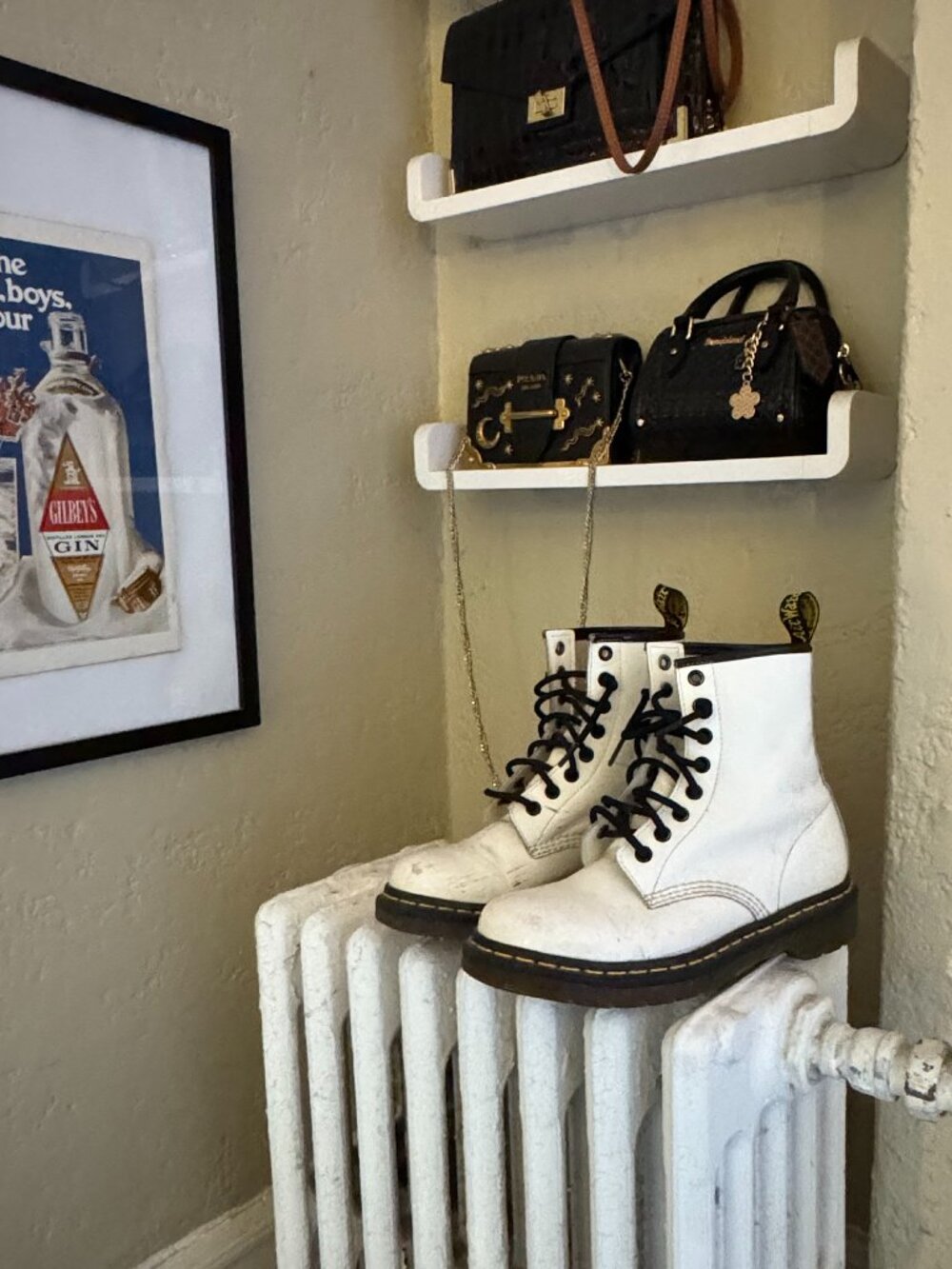 White Patent Dr. Martens | Size 6